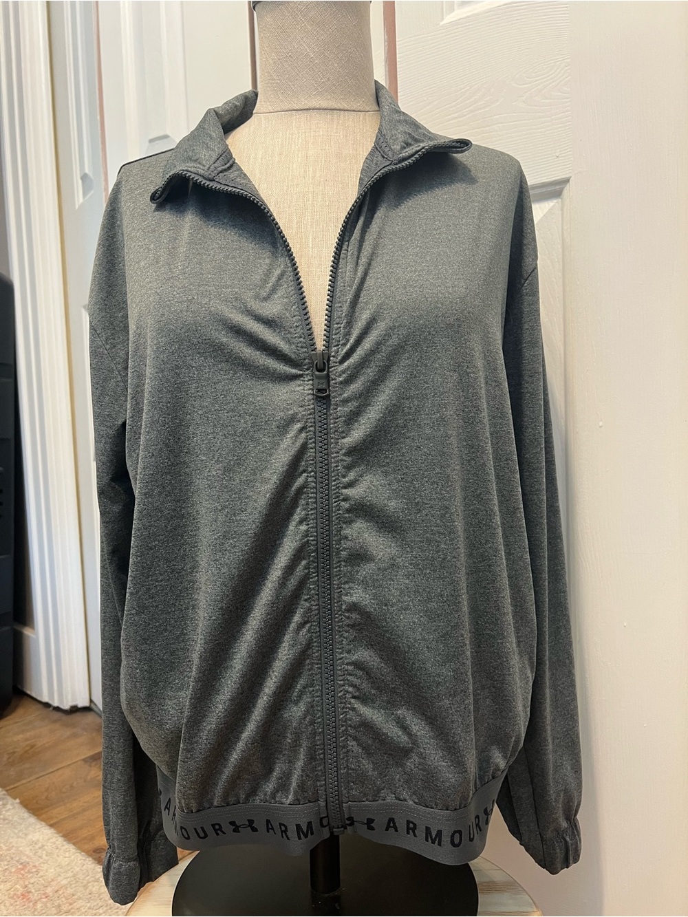 Under Armour Heathered Charcoal Performance Zip Up